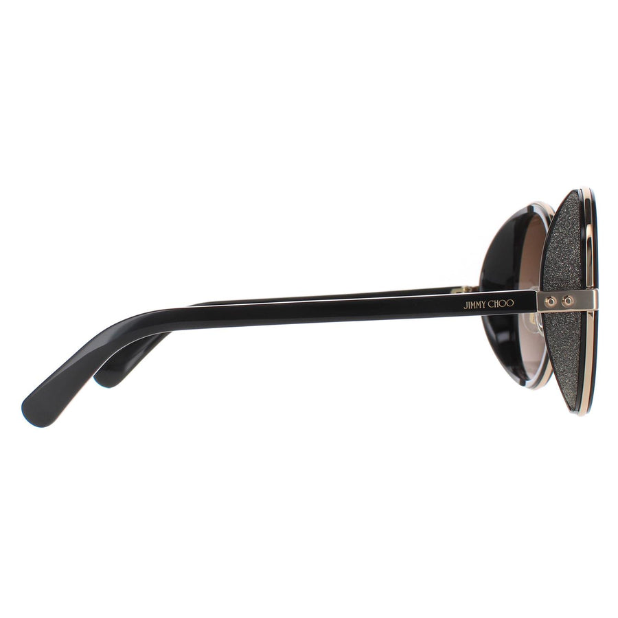 Jimmy Choo Sunglasses ANDIE/S J7Q J6 Gold Black Brown Gradient