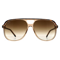 Ray-Ban Sunglasses Bill RB2198 129251 Polished Havana On Transparent Brown Light Brown Gradient