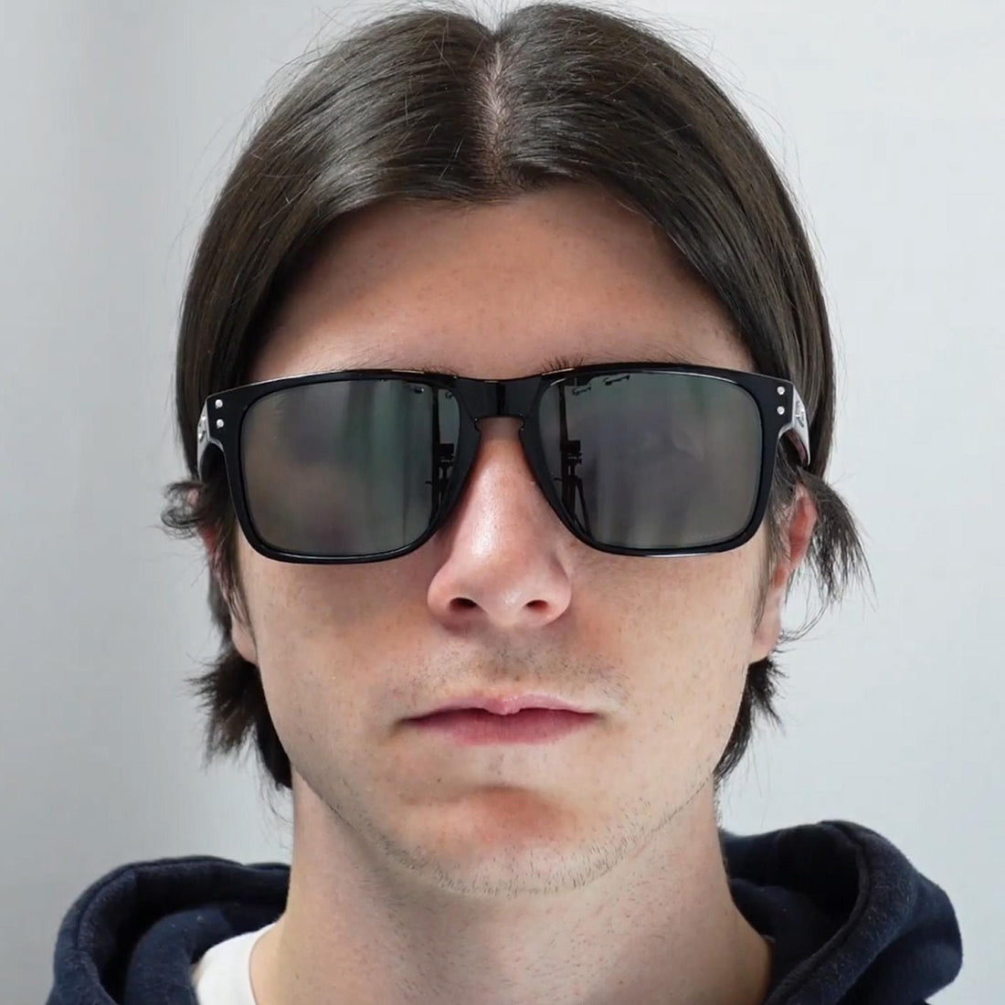 Oakley Sunglasses Holbrook XL OO9417-21 Matte Black Prizm Sapphire Iridium Polarized