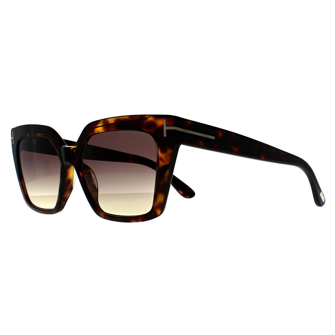 Tom Ford Sunglasses Winona FT1030 52F Shiny Dark Havana Brown Gradient