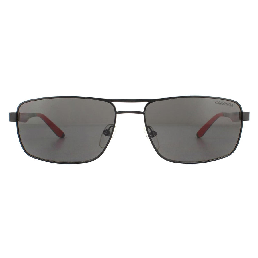 Carrera 8011/S Sunglasses Matte Black / Grey Polarized