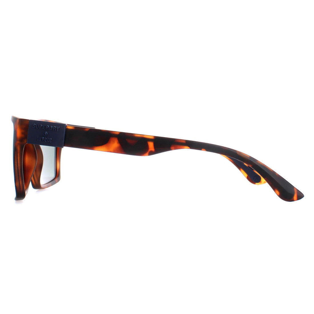 Superdry Sunglasses Disruptive SDS 102P Rubberised Tortoise Green Polarized