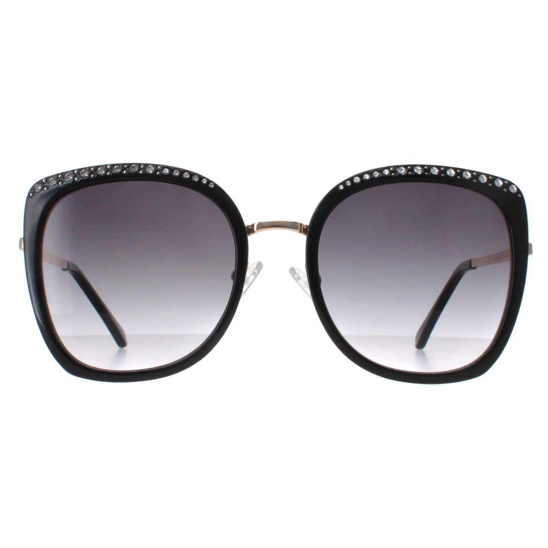 Guess Sunglasses GF0381 01B Shiny Black Smoke Gradient