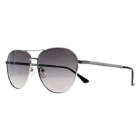Guess Sunglasses GF6157 10B Shiny Light Nickeltin Grey Gradient