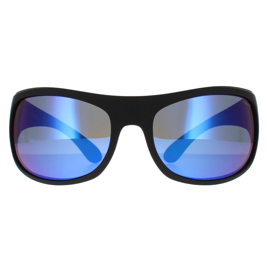 Polaroid Sport PLD 07886 Sunglasses Matte Black Blue Mirror Polarized