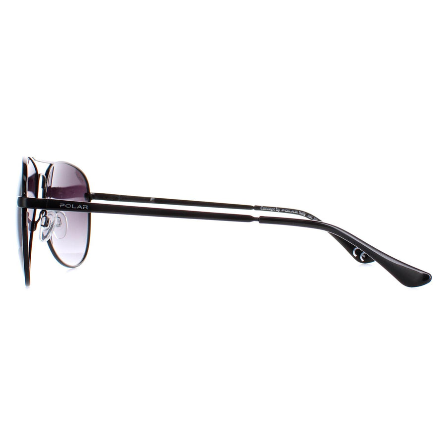 Polar Sunglasses 664 Col.77 Metallized Black Smoke Gradient