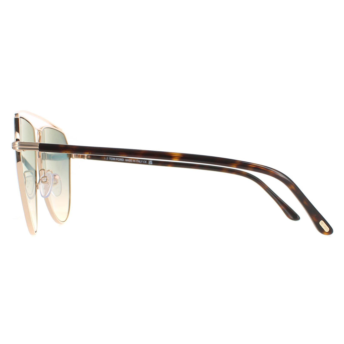 Tom Ford Sunglasses Binx FT0681 28P Rose Gold and Havana Green Gradient