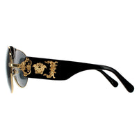 Versace Sunglasses 2150Q 100287 Gold Dark Grey
