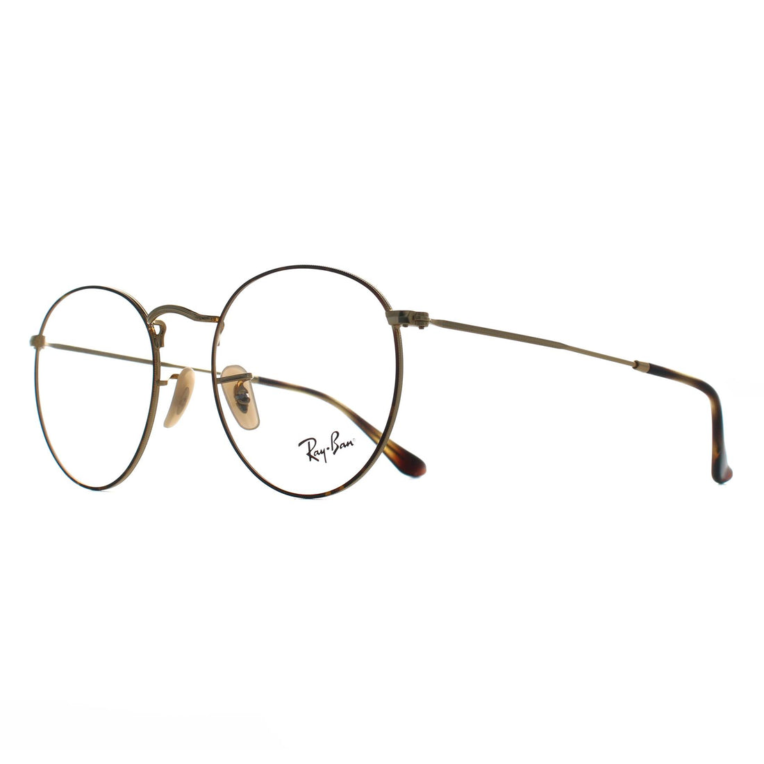 Ray-Ban Glasses Frames RX3447V Round Metal 2945 Havana on Gold Men Women