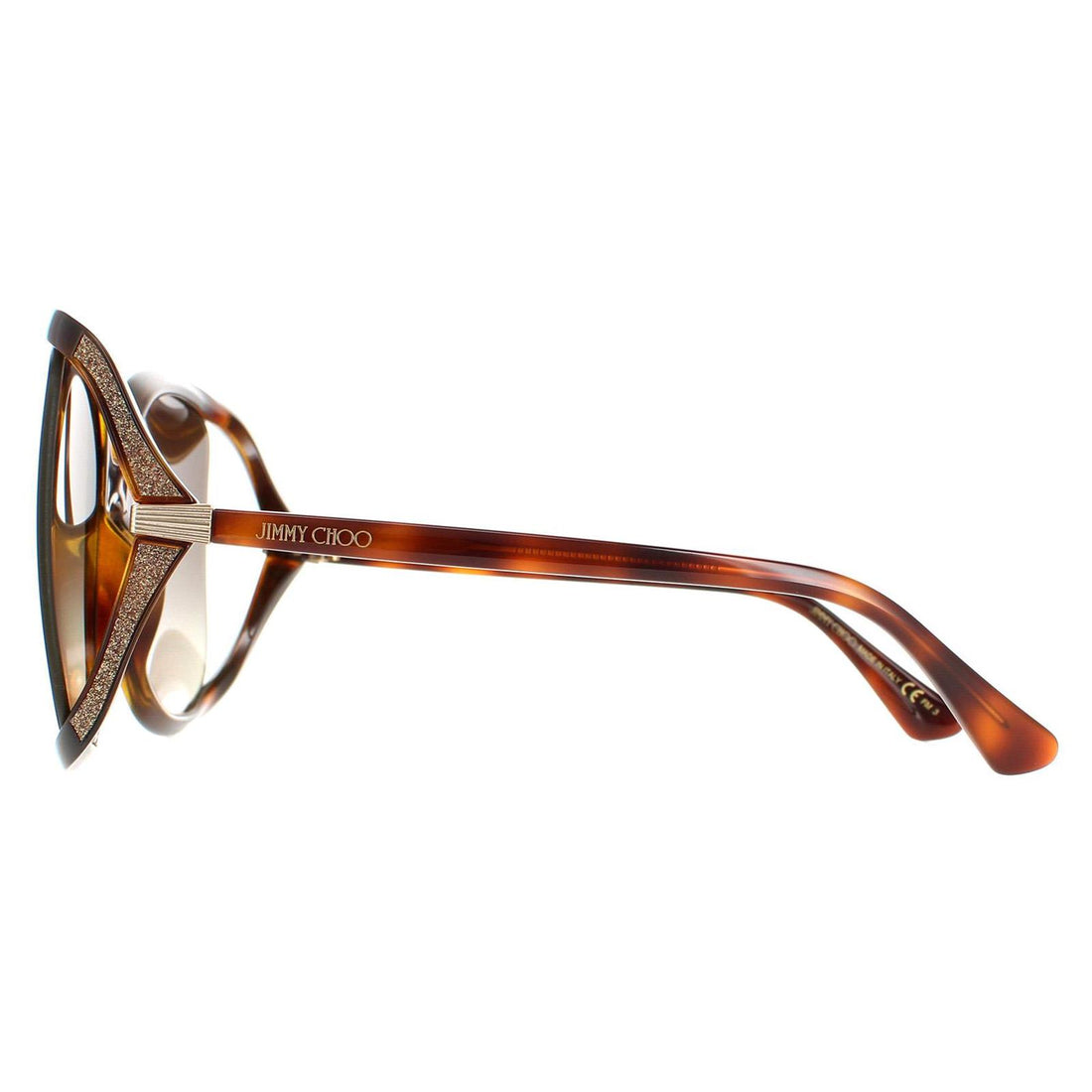 Jimmy Choo Sunglasses Tilda/G/S 086 JL Dark Havana Brown Gradient