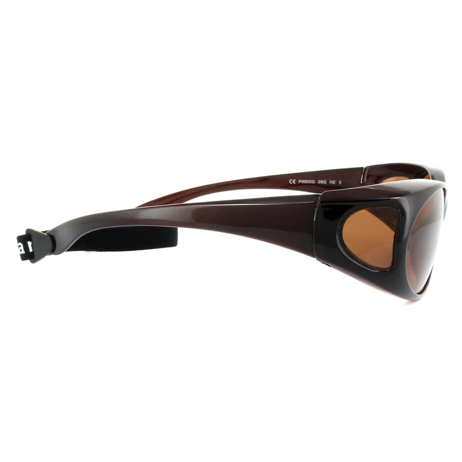 Polaroid Suncovers Fitover Sunglasses P8900 09Q HE Brown Copper Polarized
