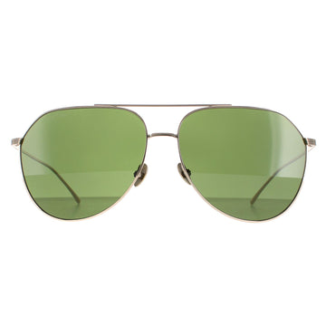 Lacoste Sunglasses L209S 714 Shiny Gold Green