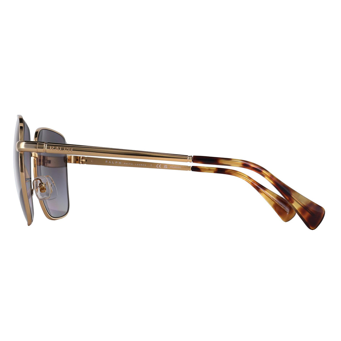 Ralph by Ralph Lauren Sunglasses RA4142 9004T5 Shiny Gold Grey Gradient Polarized