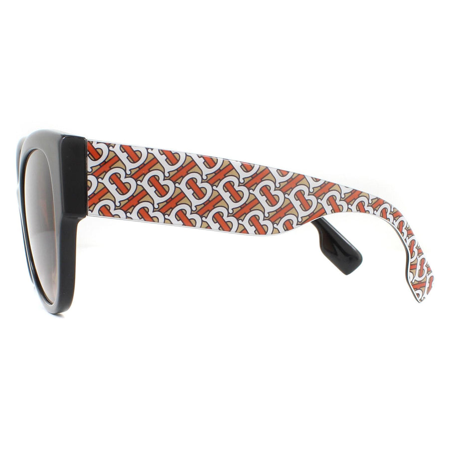 Burberry Sunglasses BE4294 382013 Black Pattern Brown Gradient