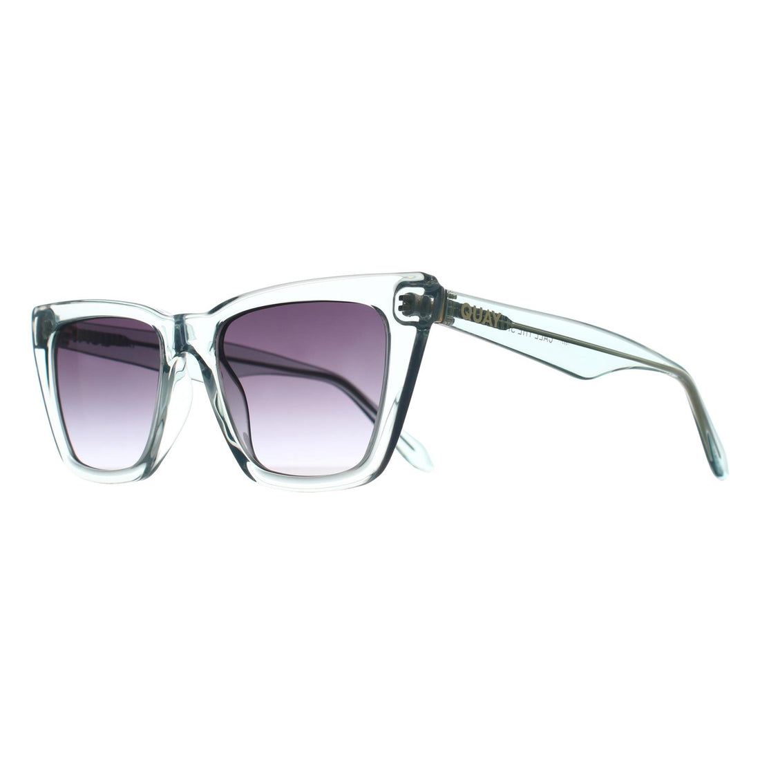 Quay Sunglasses Call The Shots 78631 Gloss Clear Smoke Grey