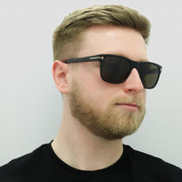 Tom Ford Sunglasses Giulio FT0698 01J Shiny Black Roviex