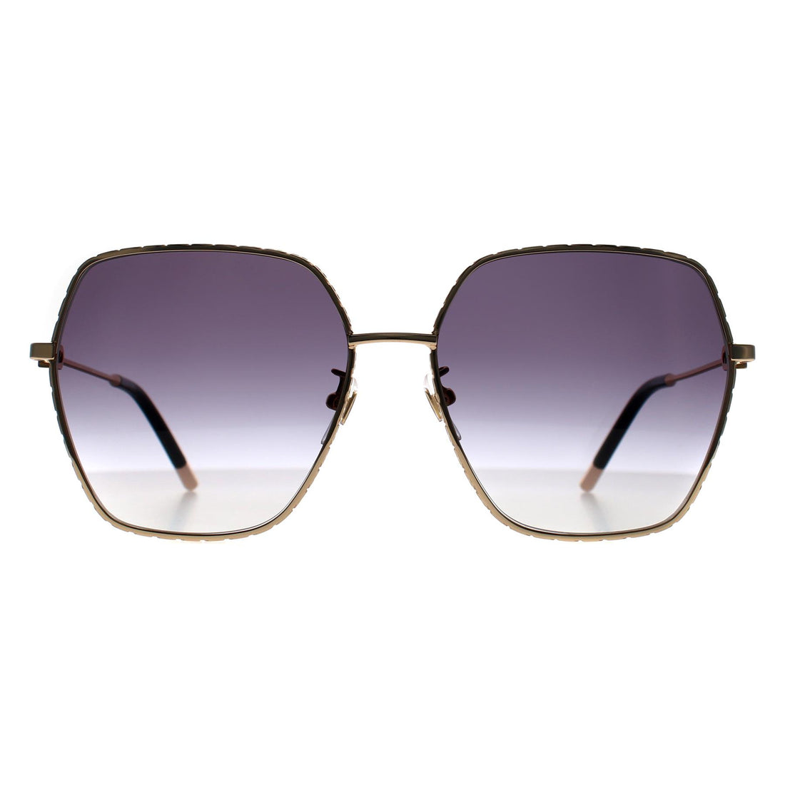Furla Sunglasses SFU628 0300 Gold Grey Smoke Gradient
