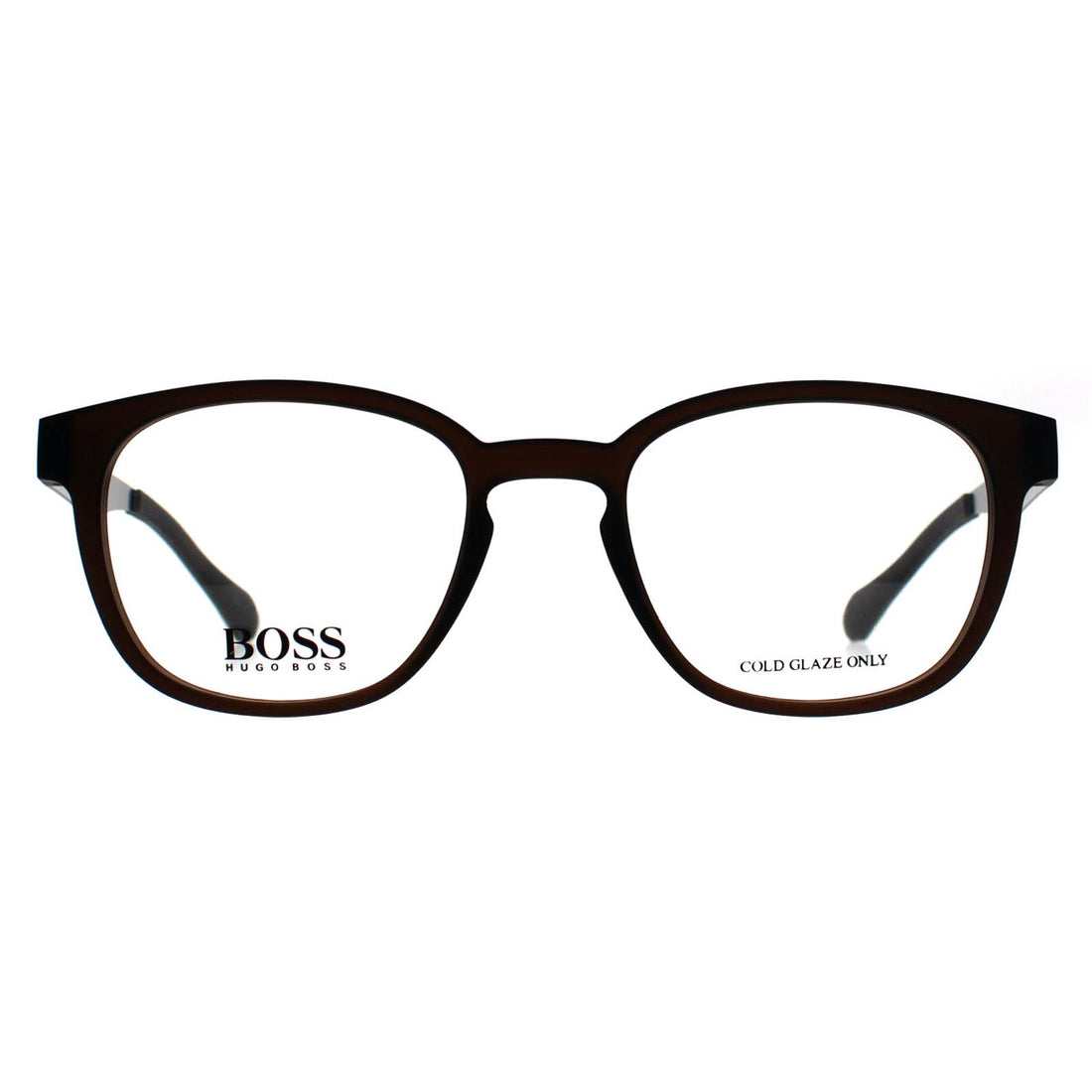 Hugo Boss Glasses Frames BOSS 0871 05A Matte Brown Dark Ruthenium Men Women