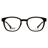 Hugo Boss Glasses Frames BOSS 0871 05A Matte Brown Dark Ruthenium Men Women