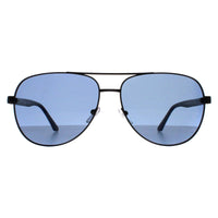 BMW Motorsport Sunglasses BS0028 02M Matte Black Blue Polarised