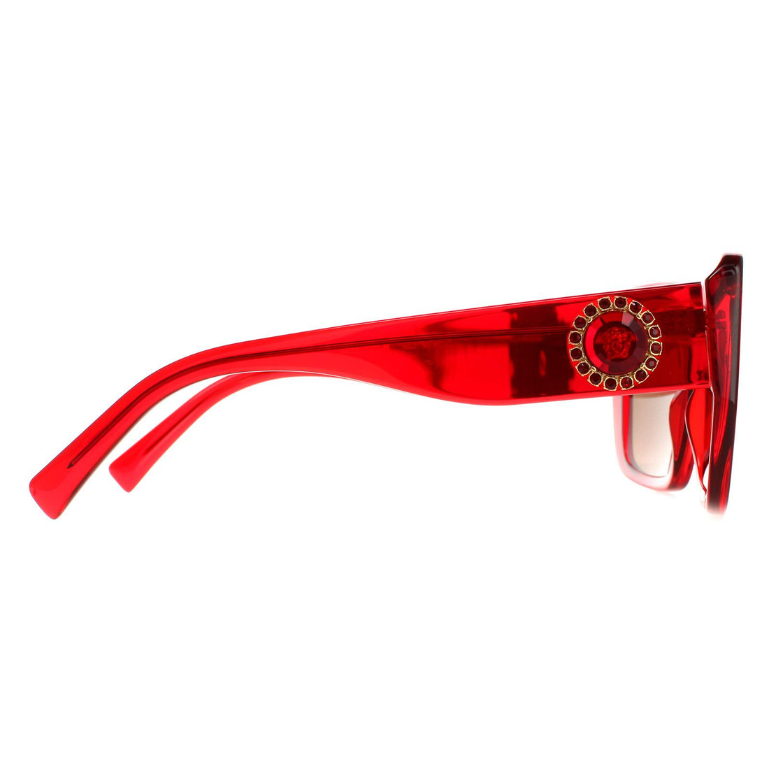 Versace Sunglasses VE4384B 528073 Transparent Red Dark Brown