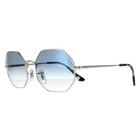Ray-Ban Sunglasses Octagon RB1972 91493F Silver Blue Gradient 54mm