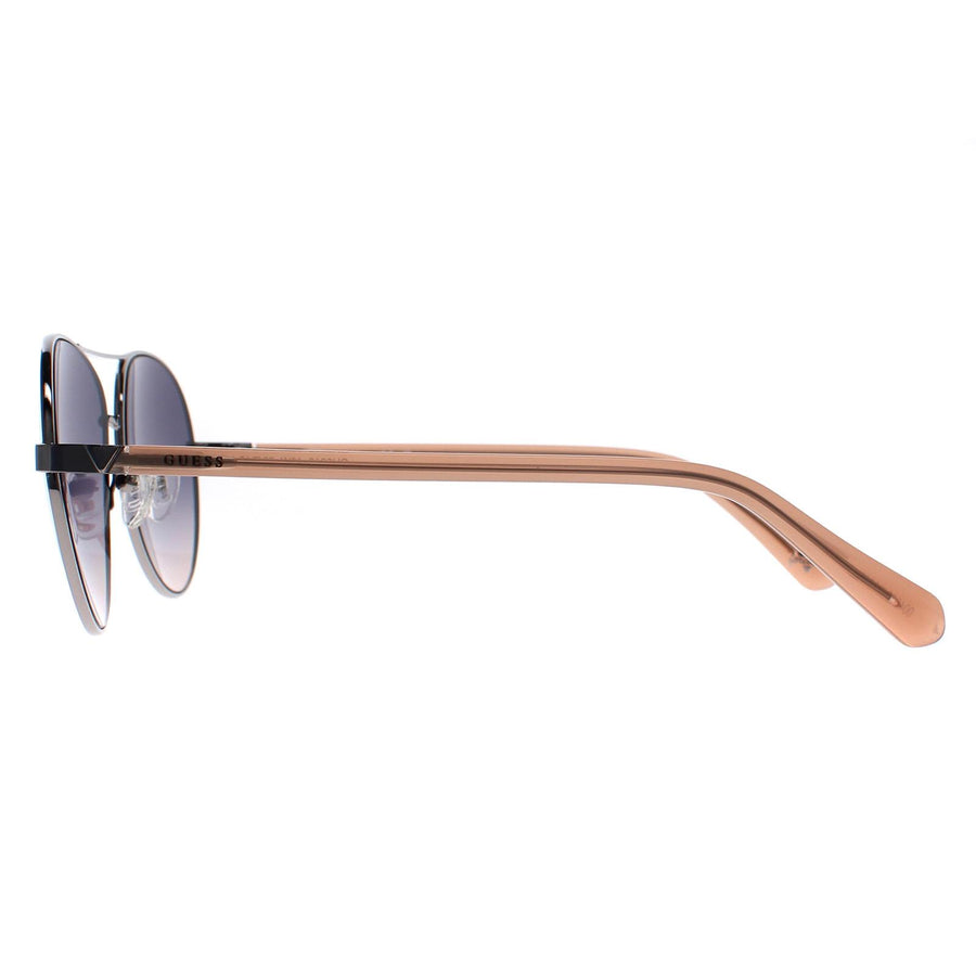 Guess Sunglasses GU5213 10W Shiny Light Nickeltin Blue Gradient