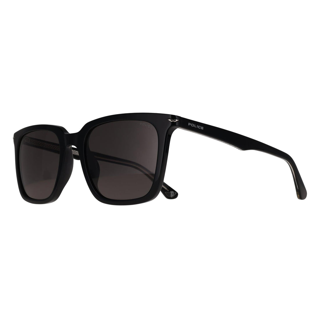 Police Sunglasses SPLQ80 700P Shiny Black Smoke