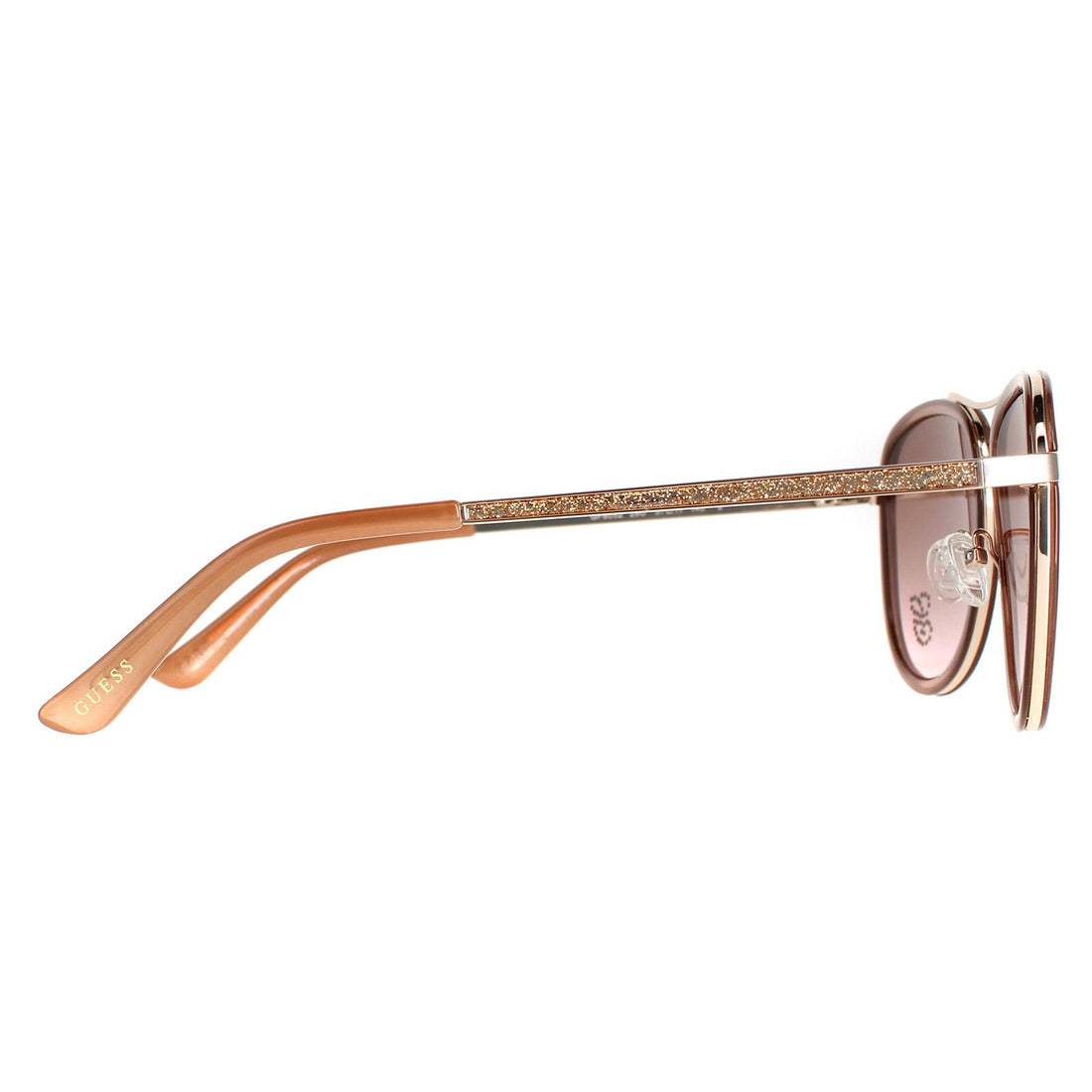 Guess Sunglasses GF6052 28U Shiny Rose Gold Bordeaux Mirror