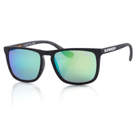 Superdry Sunglasses SDS Shockwave 182 Matte Black Green Mirror
