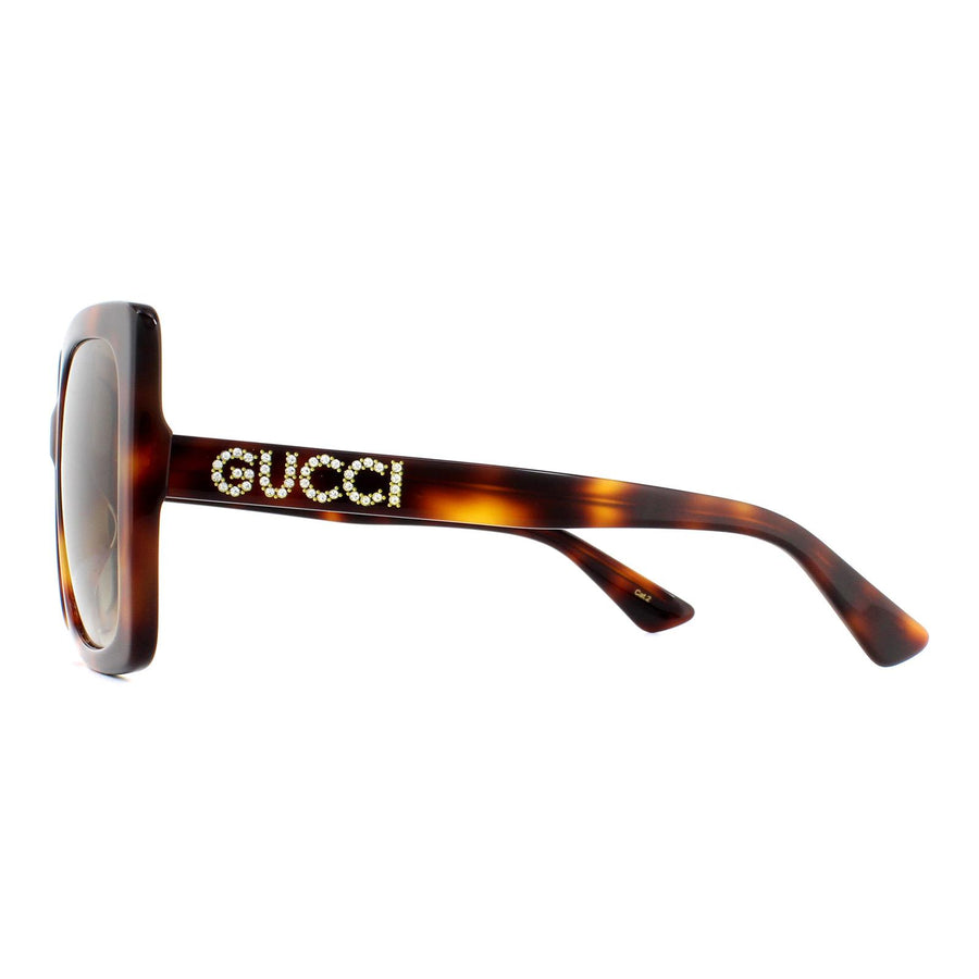Gucci Sunglasses GG0418S 003 Havana Brown Gradient