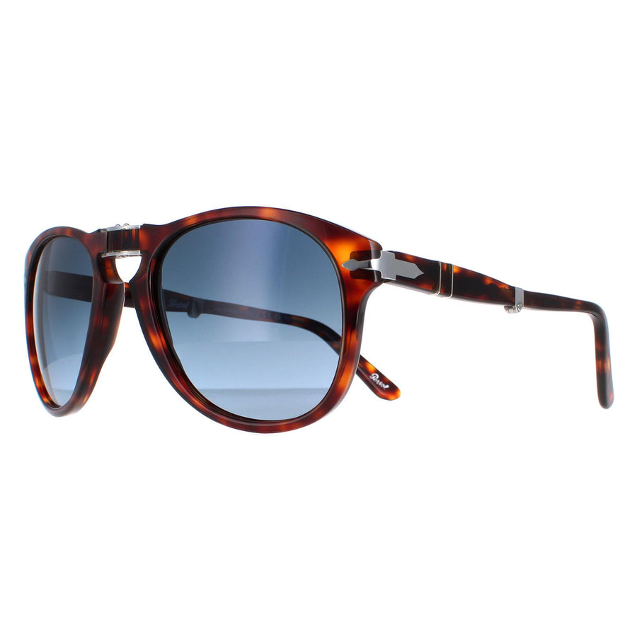 Persol Sunglasses PO0714 24/S3 Brown Havana Blue Gradient Polarized Folding 54mm