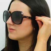 Karen Millen Sunglasses KM5055 102 Havana Grey