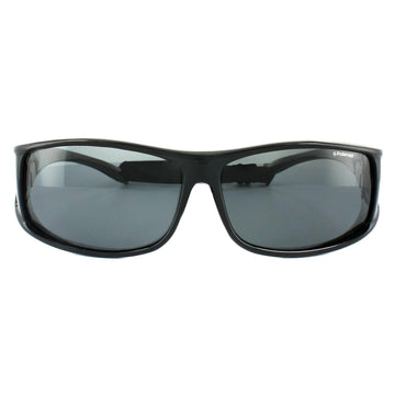Polaroid Suncovers Fitover Sunglasses P8901 KIH Y2 Black Grey Polarized