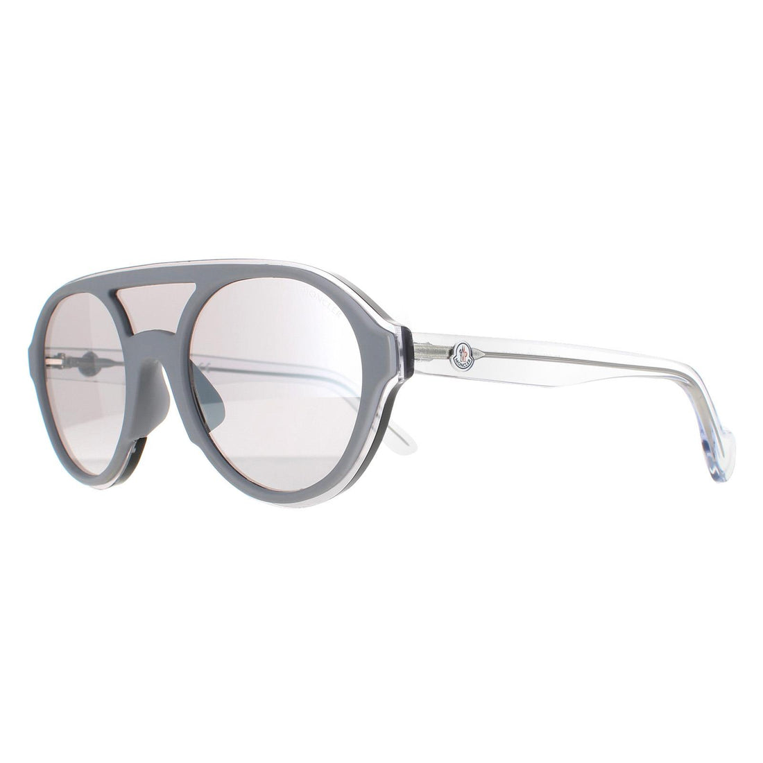 Moncler Sunglasses ML0052 22C Grey Crystal Grey Mirror
