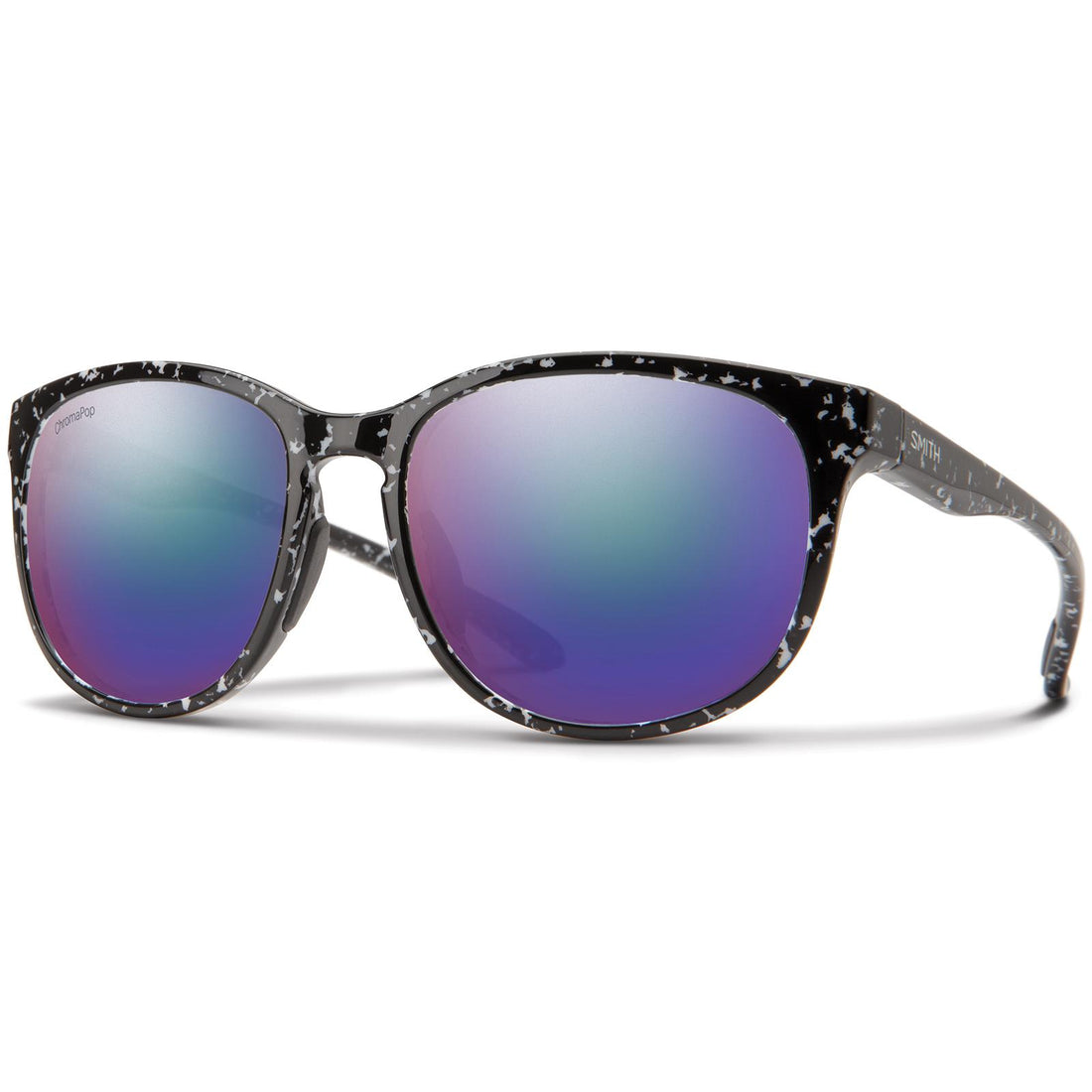 Smith Sunglasses Lake Shasta GBY DF Black Marble ChromaPop Polarized Violet Mirror