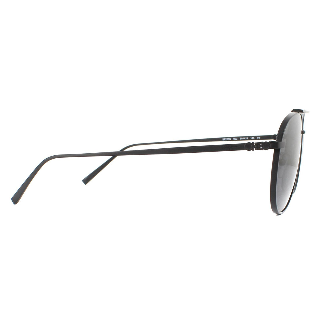 Salvatore Ferragamo Sunglasses SF201S 002 Matte Black Grey