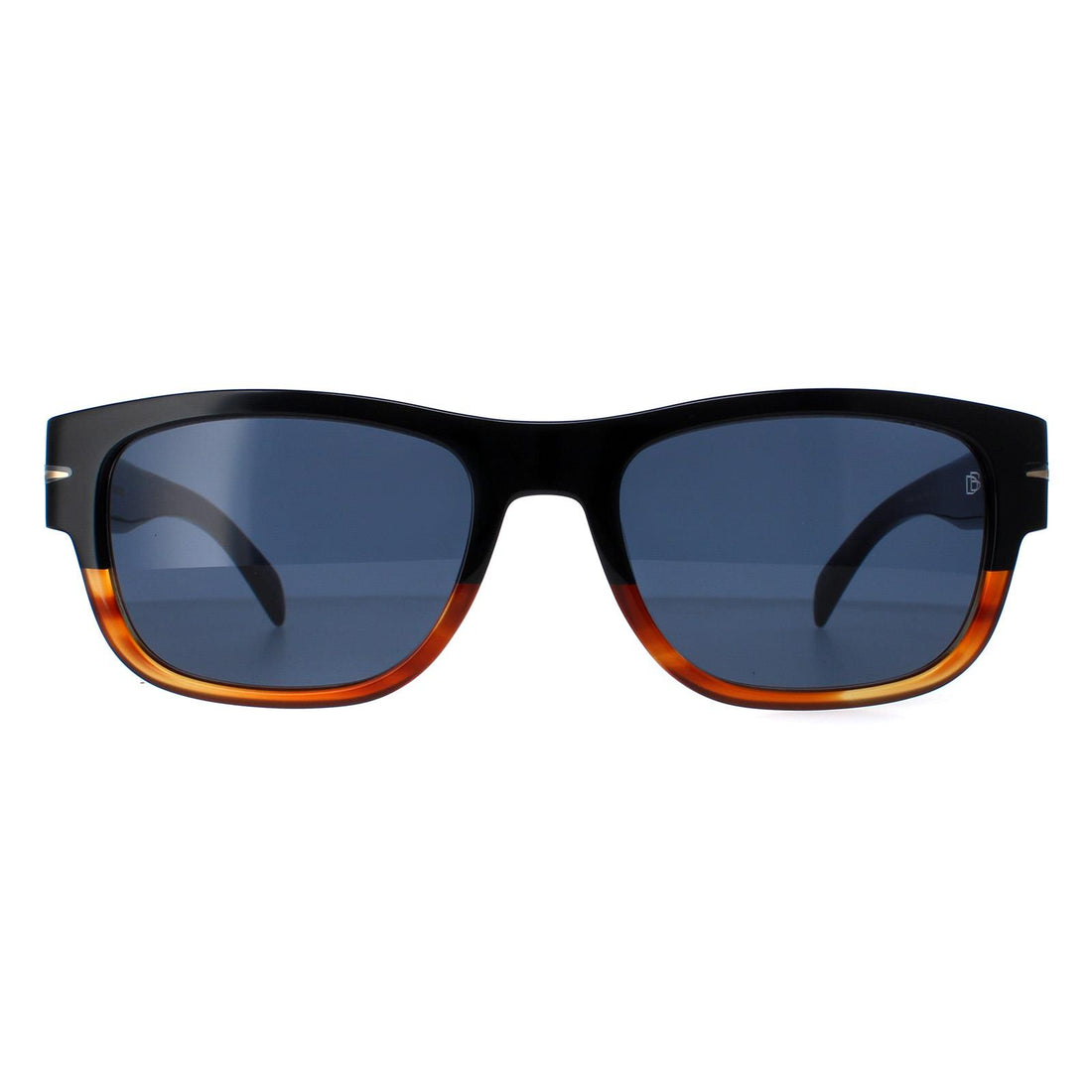 David Beckham DB7035/S Sunglasses Black Horn / Blue