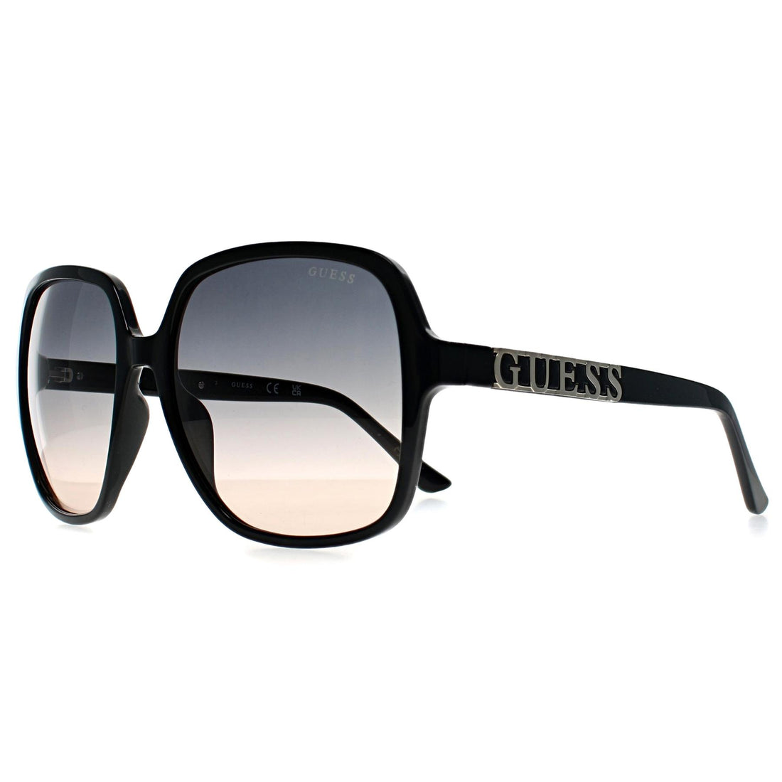 Guess Sunglasses GF6203 01W Shiny Black Blue Pink Gradient