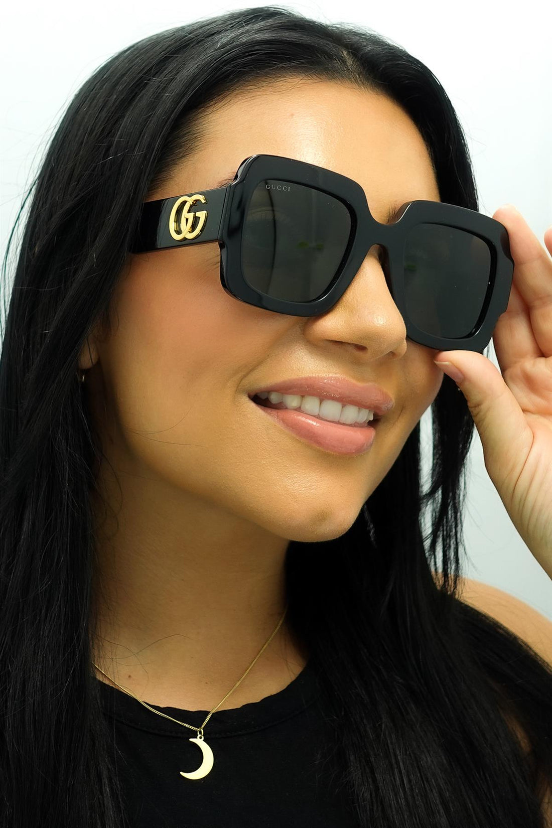 Gucci Sunglasses GG1547S 001 Black Grey