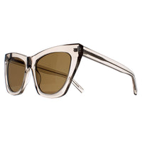 Saint Laurent Sunglasses SL214 Kate 032 Transparent Beige Brown