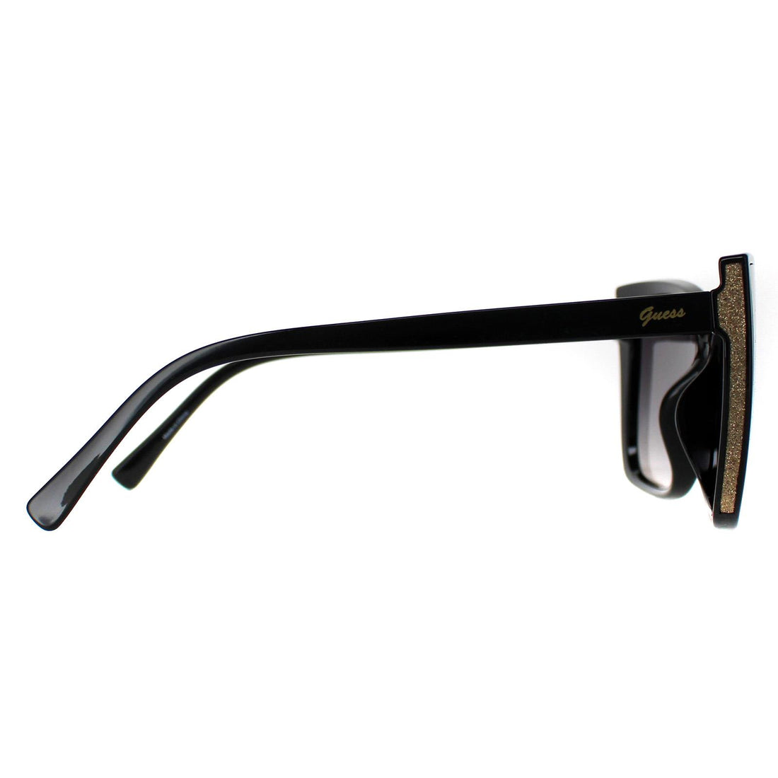 Guess Sunglasses GF0412 01B Shiny Black Smoke Gradient