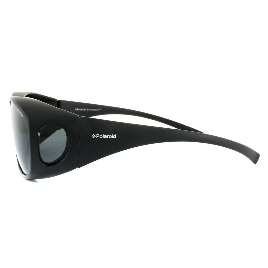 Polaroid Suncovers Fitover Sunglasses 9005/S DL5 Y2 Matte Black Grey Polarized