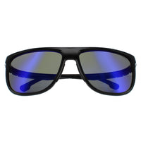 Carrera Hyperfit 17S Sunglasses Black Blue / Blue Sky Mirror