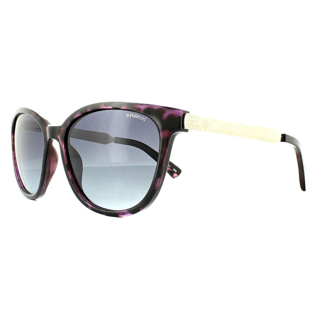Polaroid Sunglasses PLD 5015/S LYK WJ Violet Havana Grey Blue Gradient Polarized