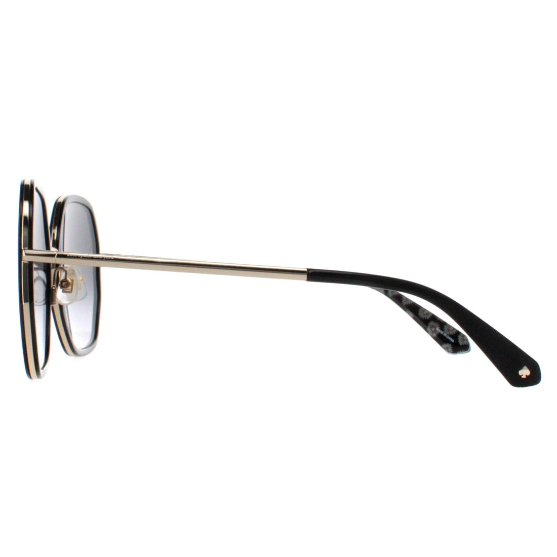 Kate Spade Sunglasses Nicola/G/S RHL 9O Gold Black Grey Gradient