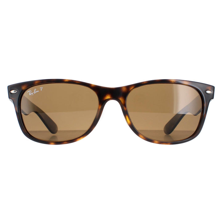 Ray-Ban Sunglasses New Wayfarer 2132 902/57 Tortoise Brown Polarized 55mm