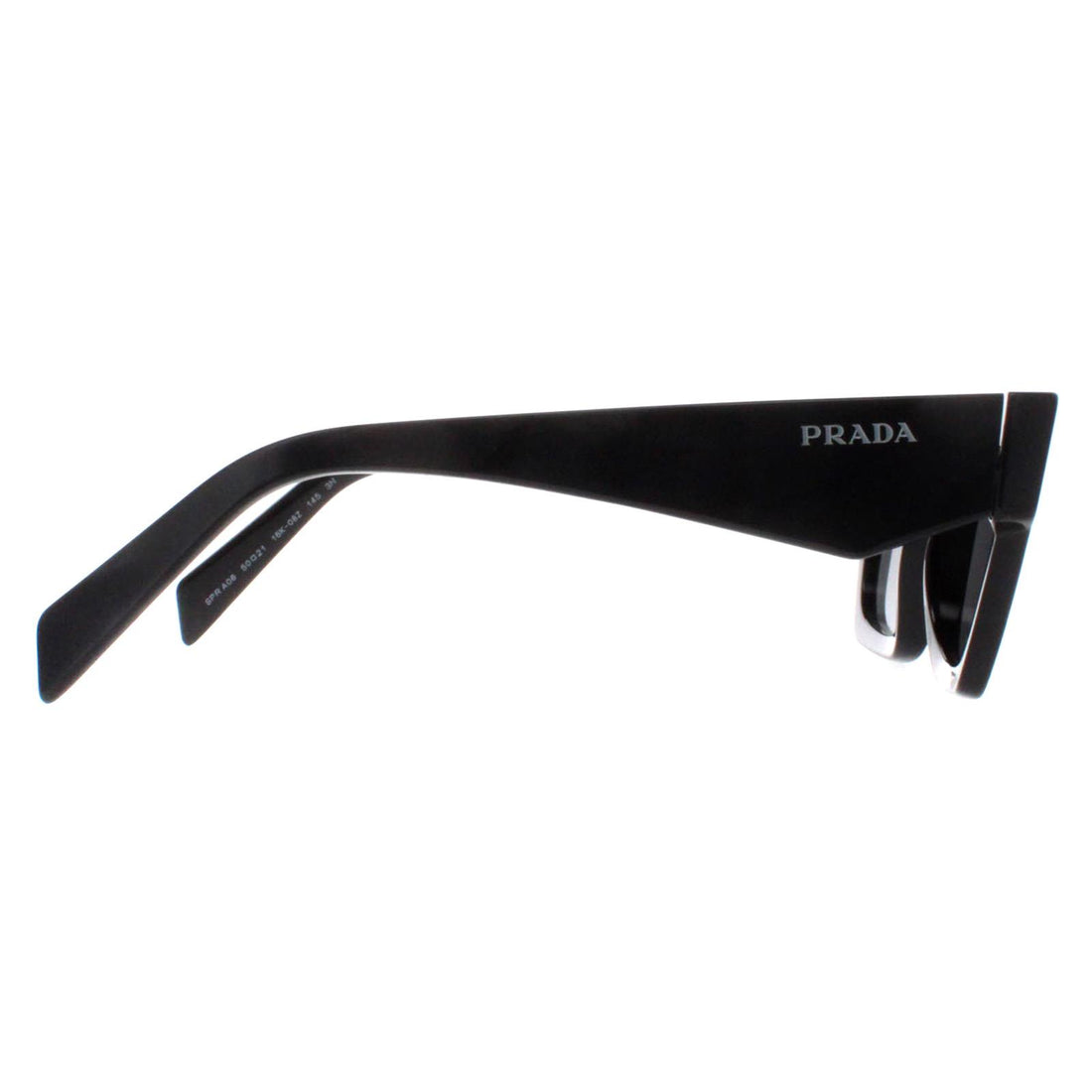 Prada Sunglasses PRA06S 16K08Z Black Dark Grey