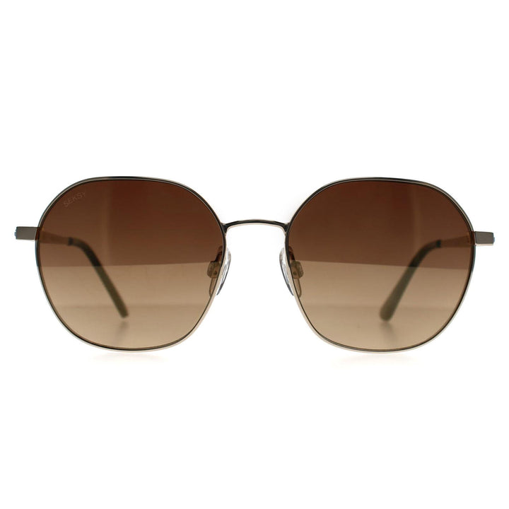 Seksy Sunglasses N1901 A Gold Brown Mirror