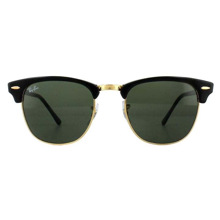 Ray-Ban Sunglasses Clubmaster 3016 W0365 Black Green G-15 Large 51mm